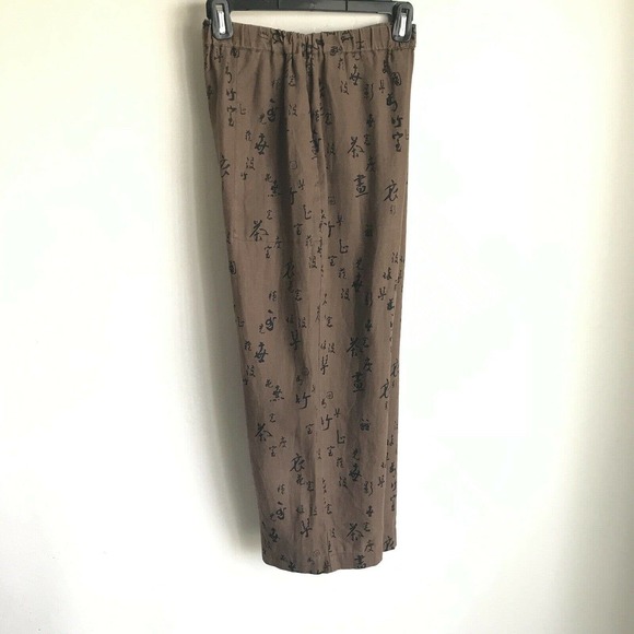 Chicos Size 1 Medium Pantsuit Chocolate with Chinese Writing - Picture 7 of 11